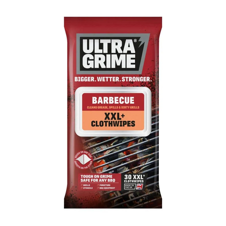 Ultragrime BBQ Abrasive Cloth Wipes x XL - 30 Pack