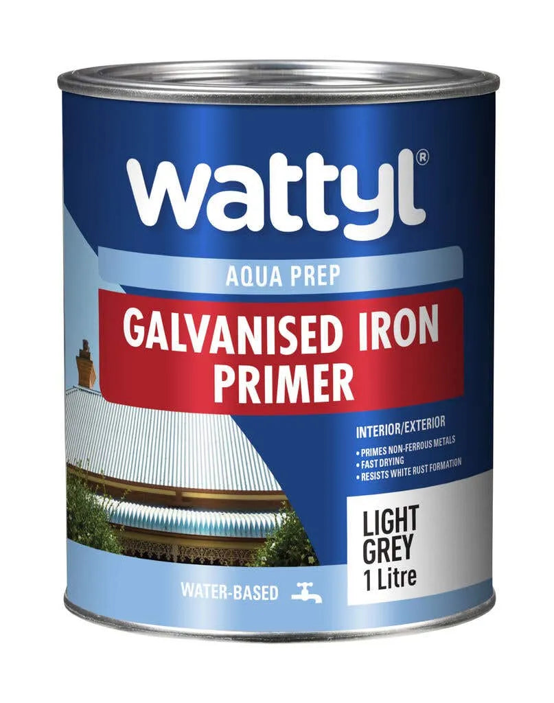 Wattyl Aqua Prep Galvanised Iron Primer 1L