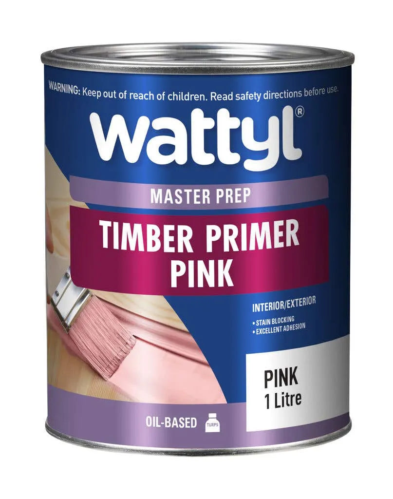 Wattyl Master Prep Timber Primer Pink 1L