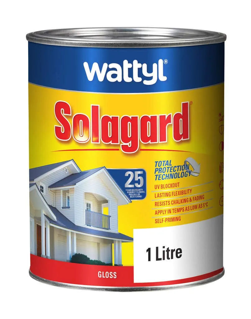 Wattyl Solagard Gloss Black 1L
