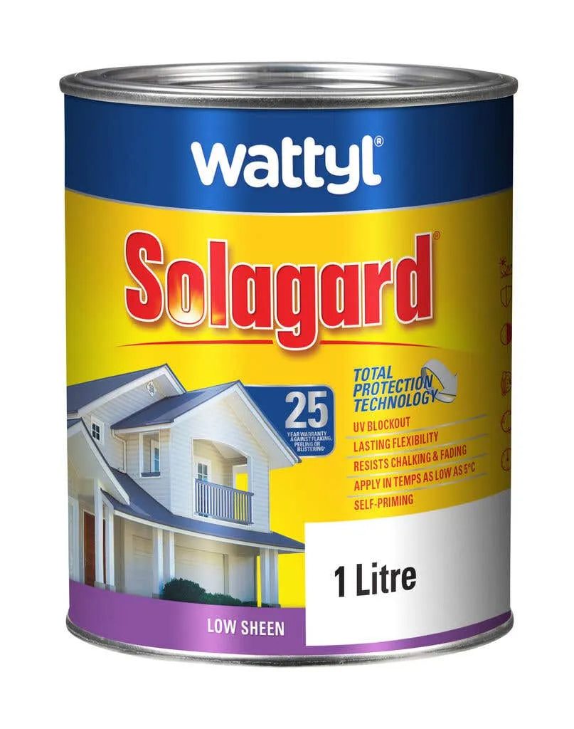 Wattyl Solagard Low Sheen Black 1L