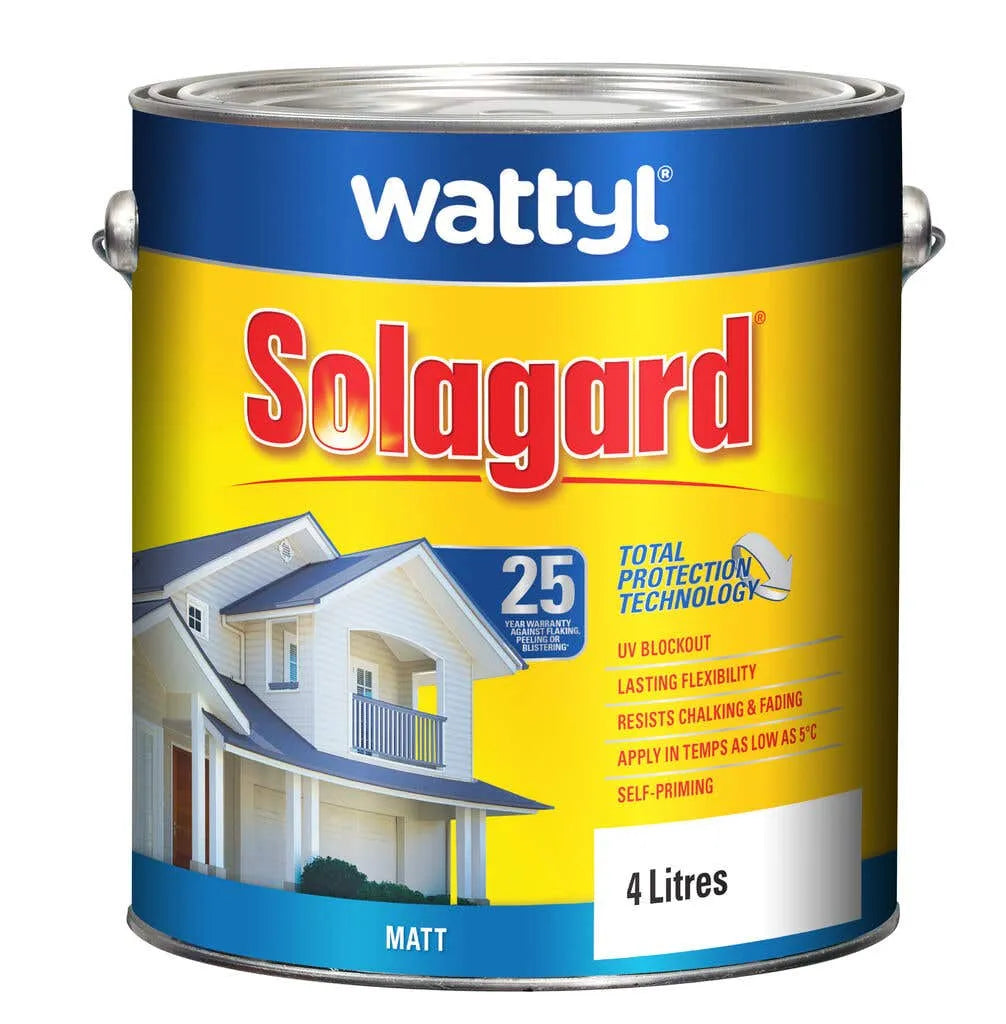Wattyl Solagard Matt White 4L
