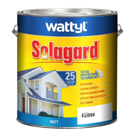 Wattyl Solagard Matt White 4L
