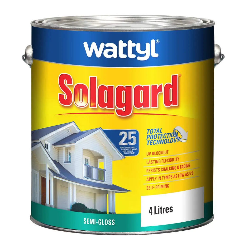 Wattyl Solagard Semi-Gloss White E 4L