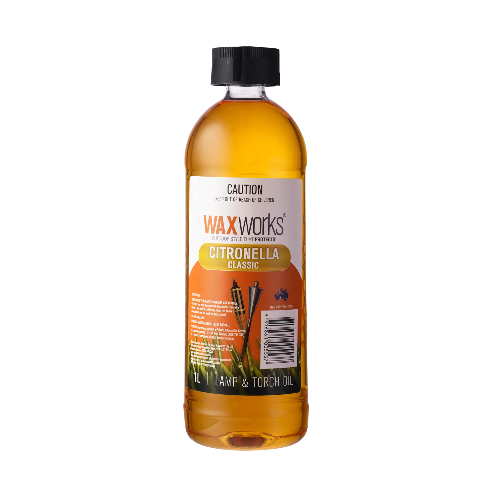 Waxworks Citronella Lamp & Torch Oil 1L