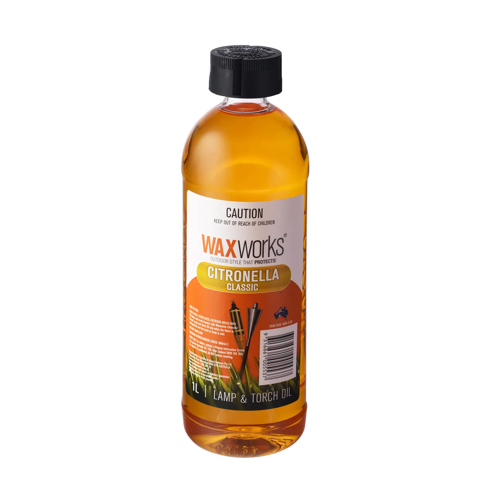 Waxworks Citronella Lamp & Torch Oil 1L