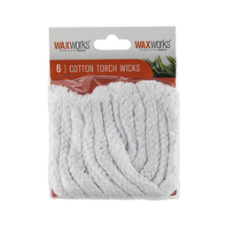Waxworks Cotton Torch Wicks - 6 Pack