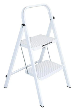 Werner Steel Step Ladder 100kg Domestic White