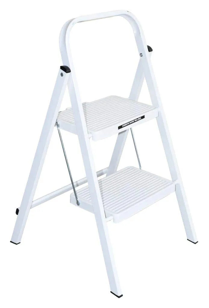 Werner Steel Step Ladder 100kg Domestic White
