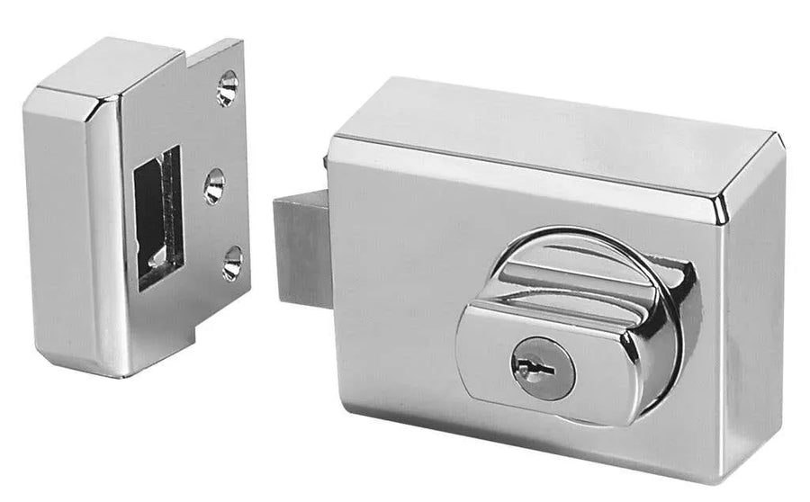 Whitco Double Cylinder Deadlatch with Safety Release Brushed Chrome