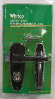 Whitco Safety Lock Hinged Screen Door Lock