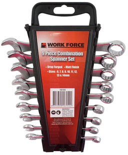Work Force Combination Spanner Set - 9 Piece