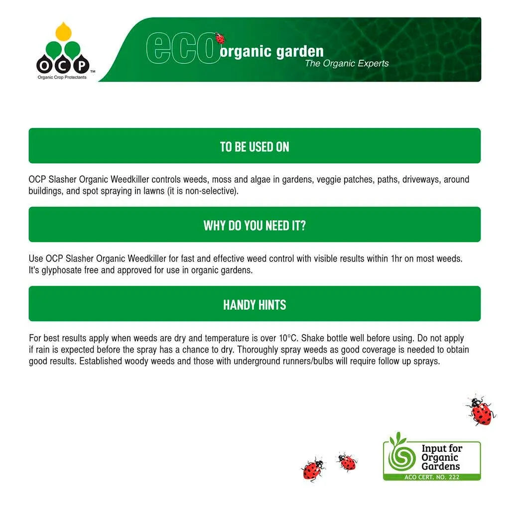 Yates OCP Eco-Organic Garden Ready-To-Use Slasher Organic Weedkiller 750ml