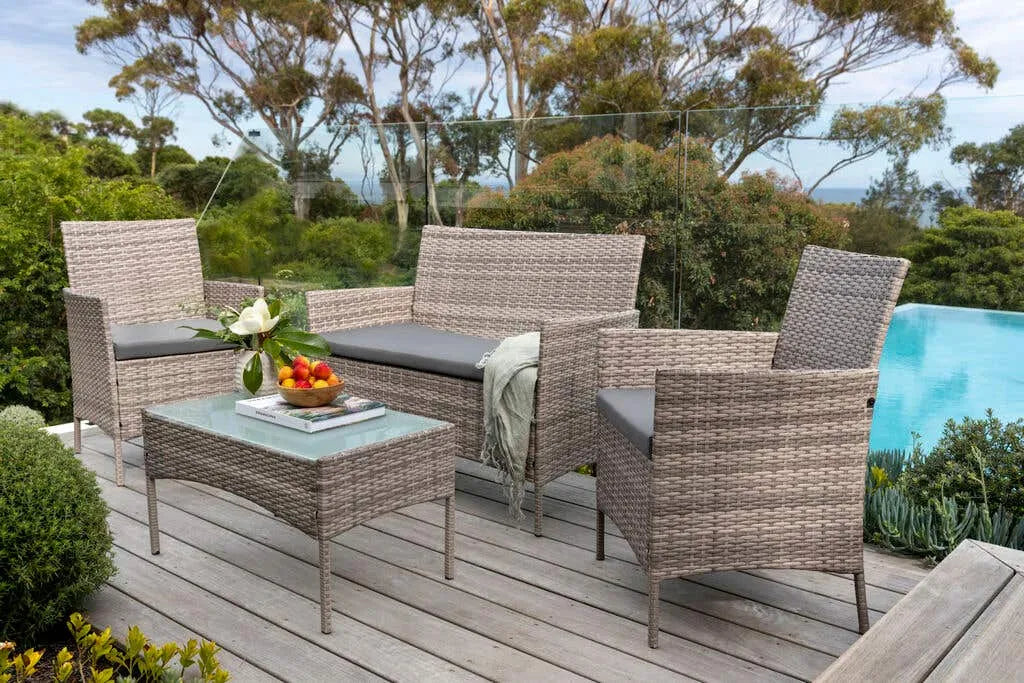 Yorkshire Wicker Lounge Setting 4 Piece