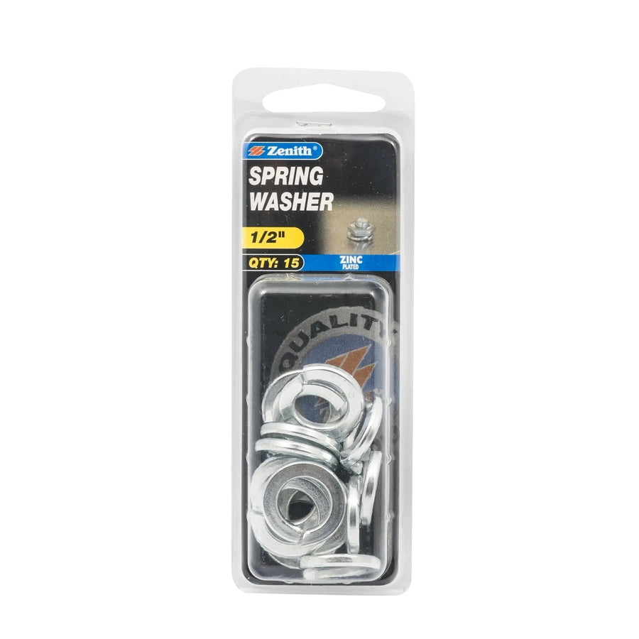 Zenith 1/2" ZP Spring Washer - 15 Pack