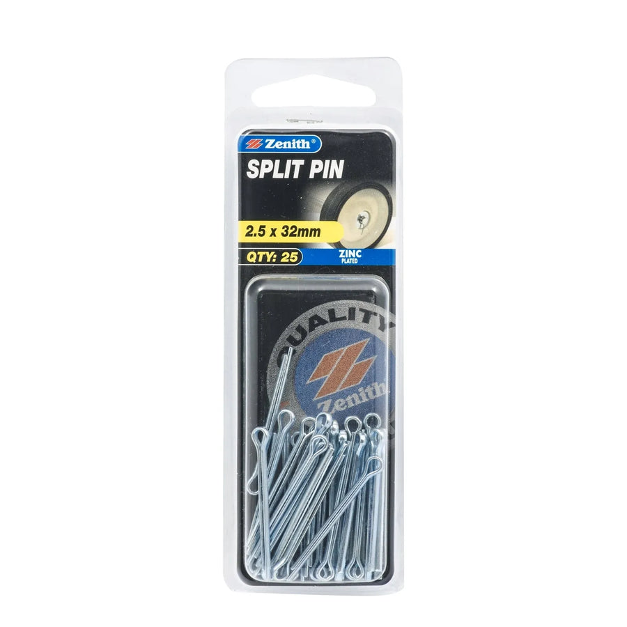 Zenith 2.5 x 32mm ZP Split Pins - 25 Pack