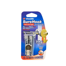Zenith 20kg ZP SureHook Heavy Duty Toggle Picture Hanger - 2 Pack
