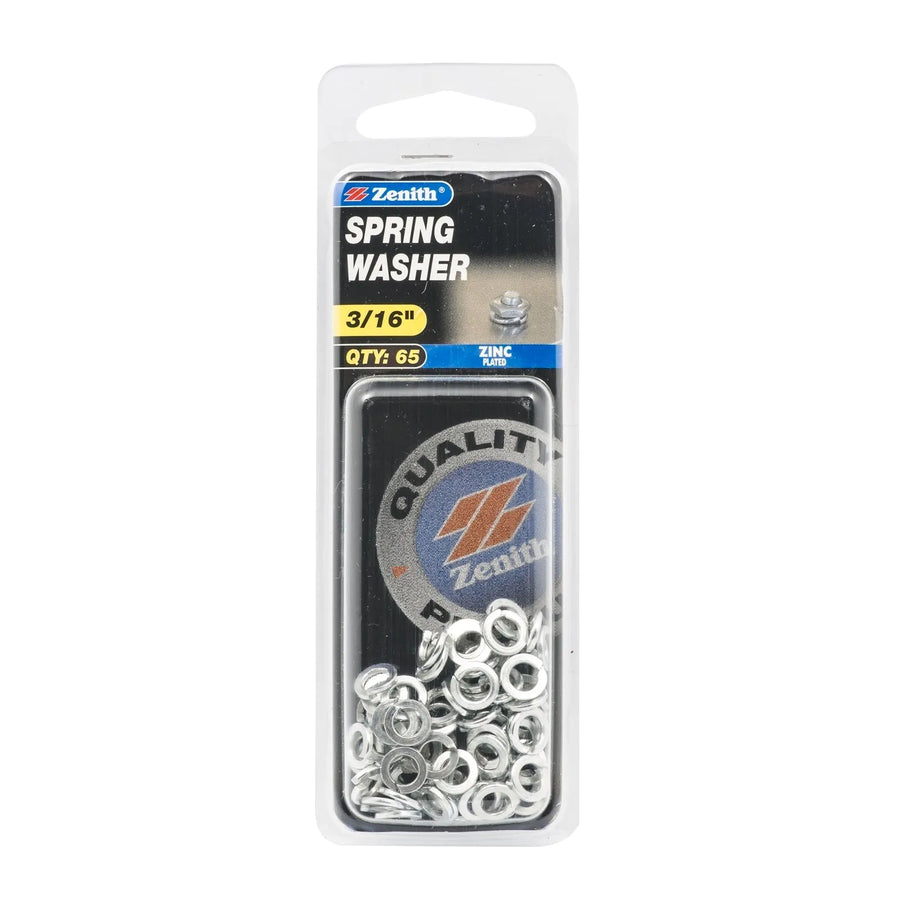 Zenith 3/16" ZP Spring Washer - 65 Pack