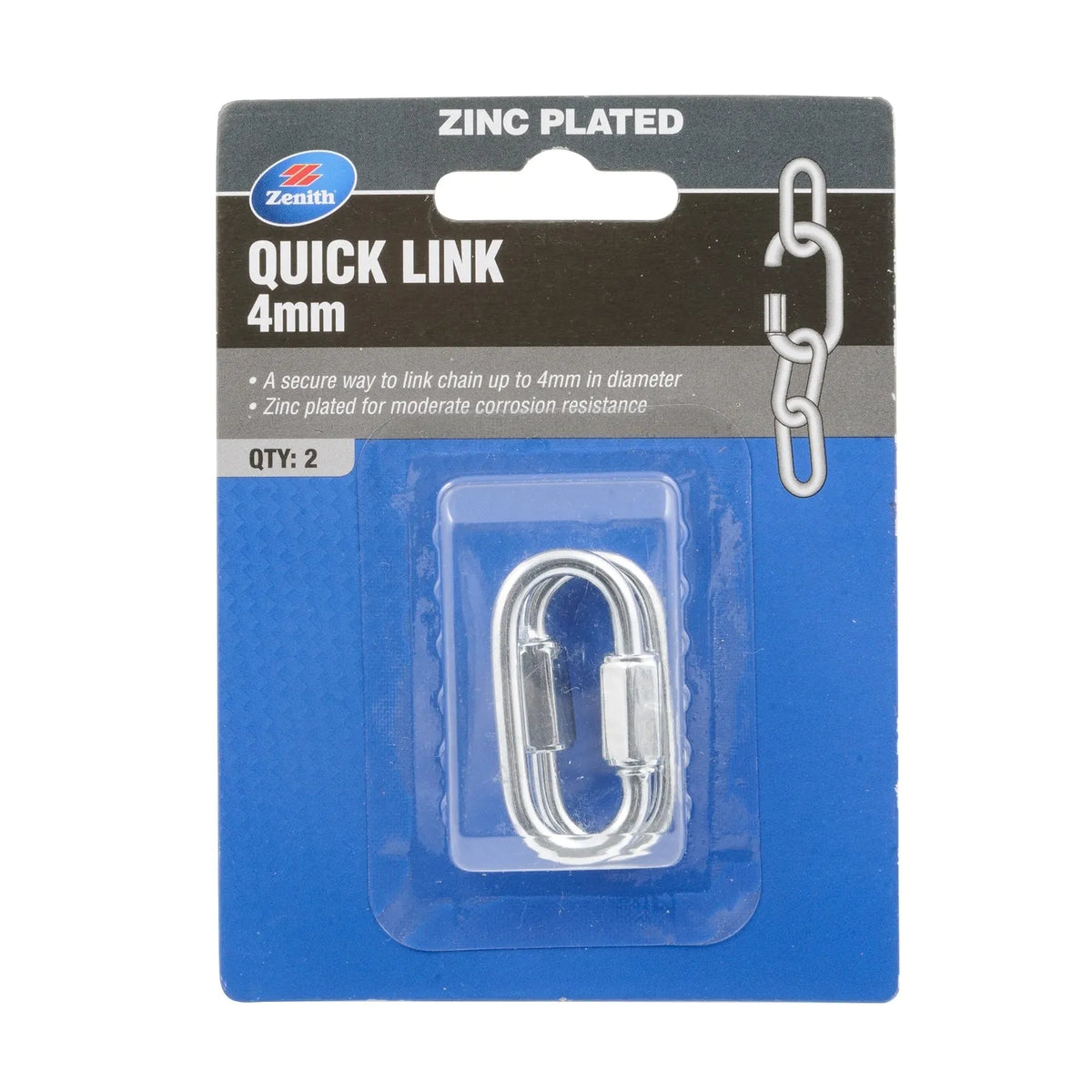 Zenith 4mm ZP Quick Link - 2 Pack