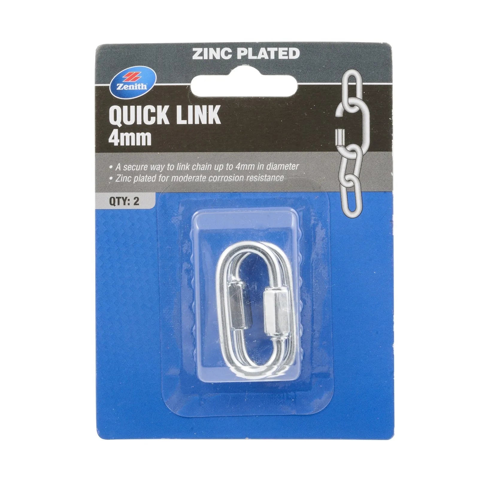 Zenith 4mm ZP Quick Link - 2 Pack
