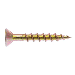 Zenith Chipboard Screw Philips Drive Gold Passivated 8G x 28mm - 500 Pack