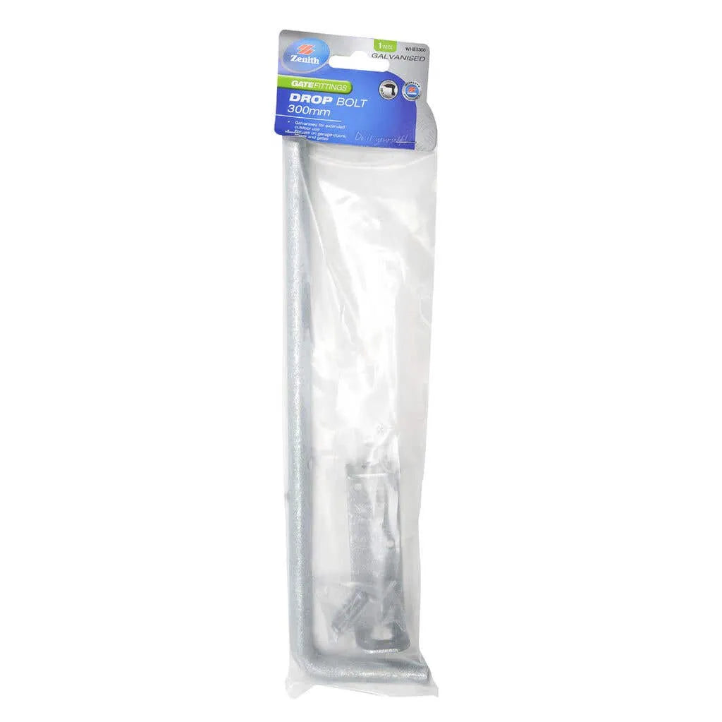 Zenith Drop Bolt Galv 300mm - 1 Pack