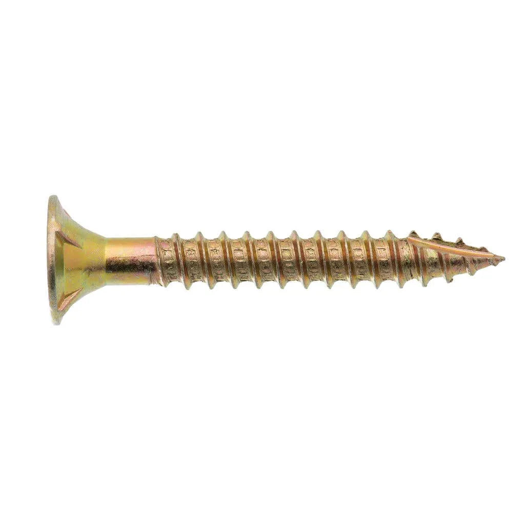 Zenith Gold Passivated Type 17 Batten Bugle Head Timber Screws 14-10 x 50mm - 50 Pack