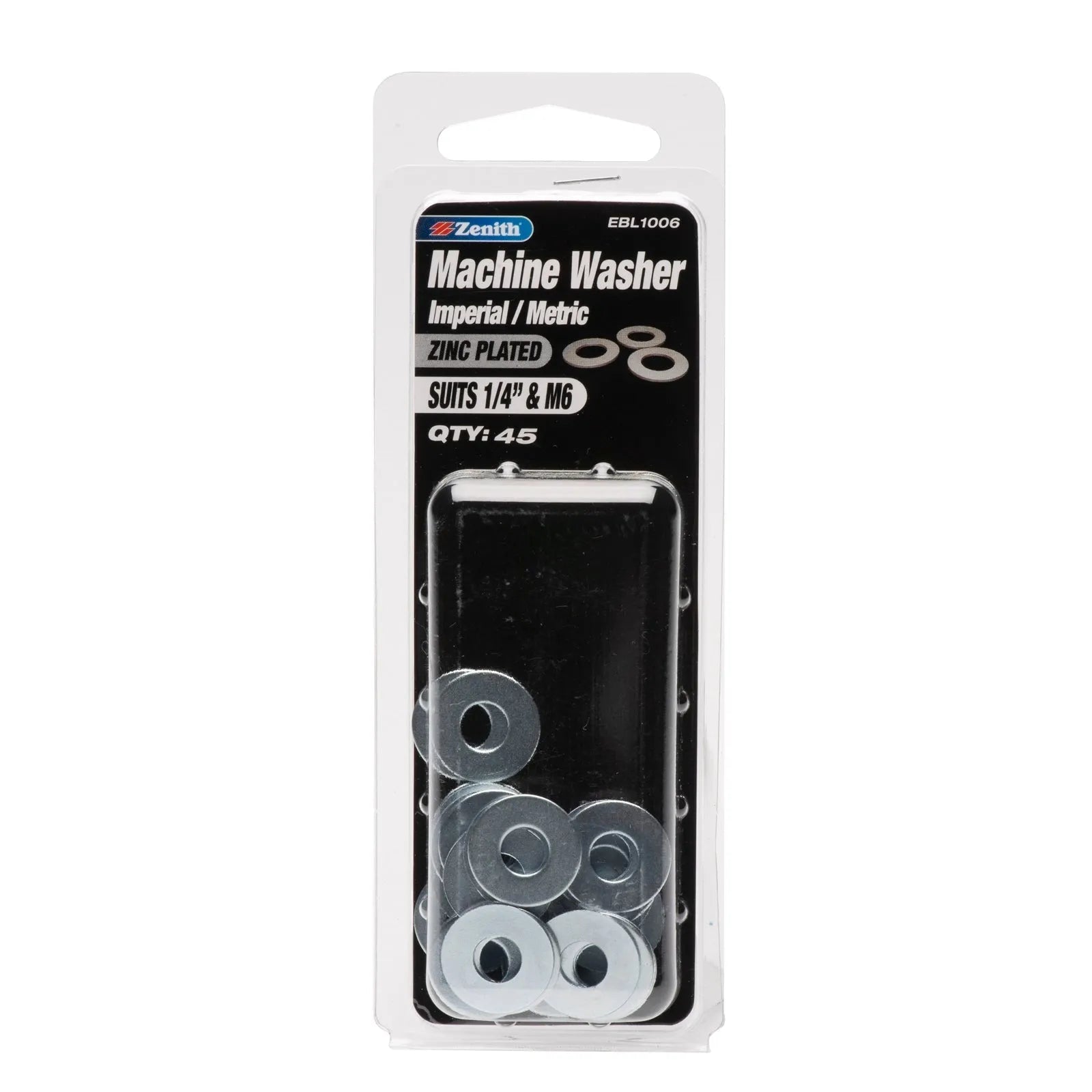 Zenith Machine Washer ZP 1/4" - 45 Pack