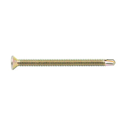 Zenith Metal Screws Countersunk Head Gold Passivated 10g x 65mm - 50 Pack