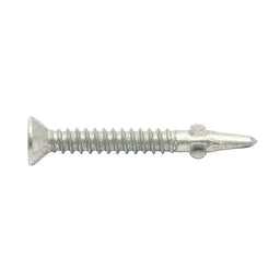 Zenith Metal Screws Countersunk Ribbed Head with Wings Galv 10g x 40mm - 250 Pack