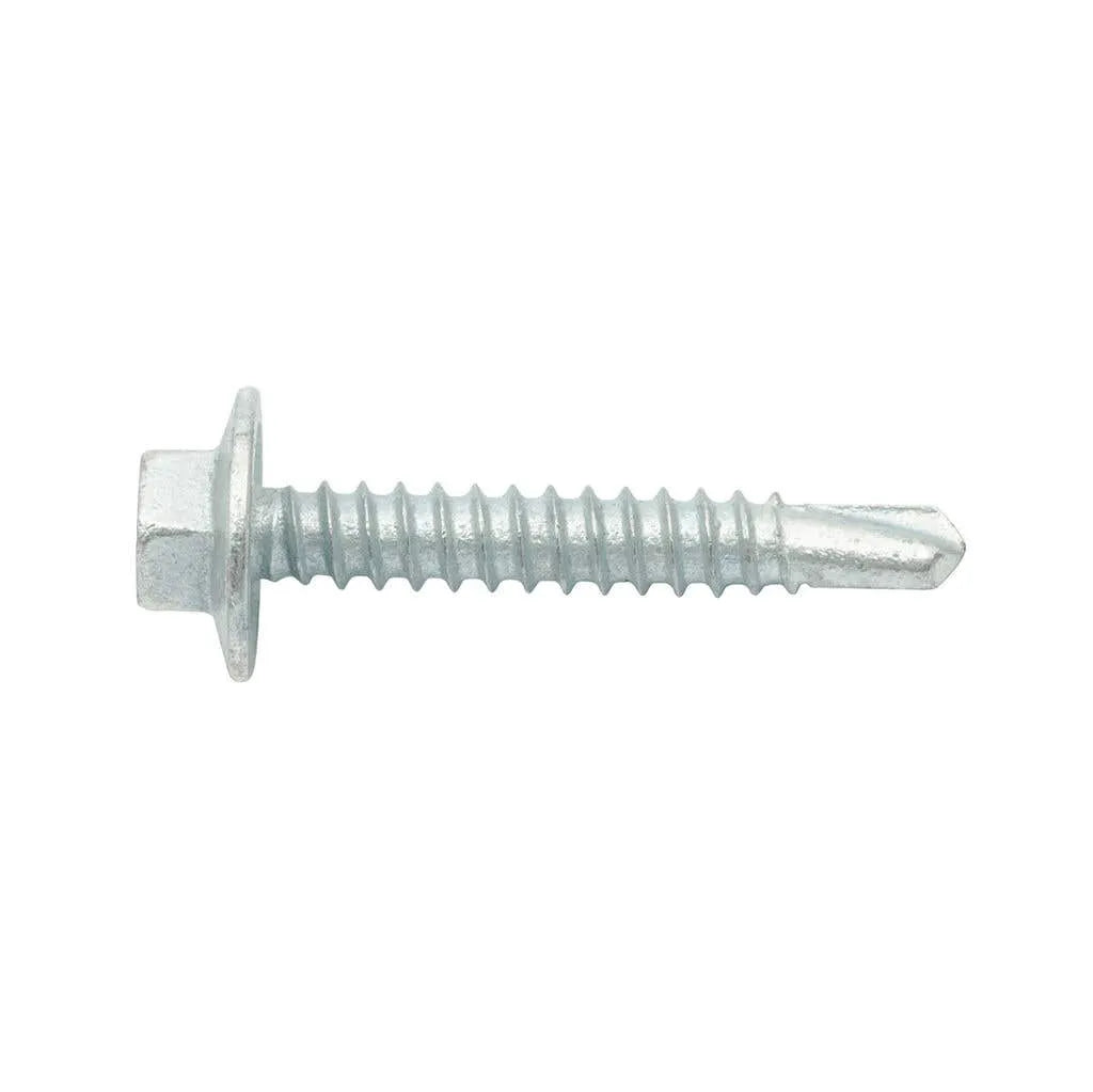 Zenith Metal Screws Hex Head Galv 12G x 35mm - 50 Pack