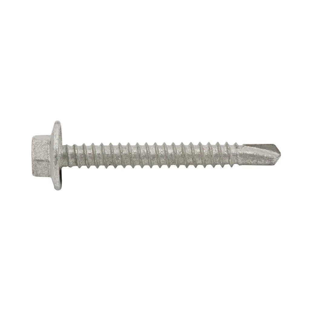 Zenith Metal Screws Hex Head Galv 12G x 45mm - 50 Pack