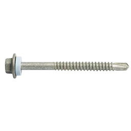Zenith Metal Screws Hex Head with Seal Galv 12G x 65mm - 50 Pack