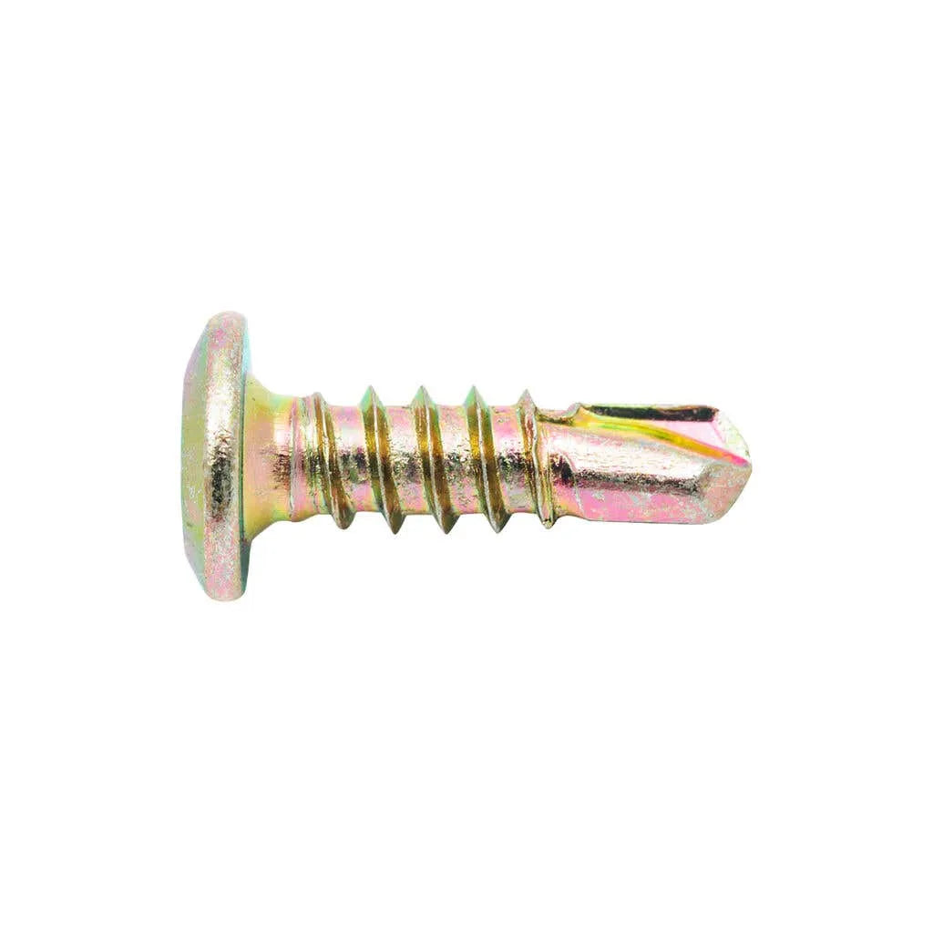 Zenith Metal Screws Wafer Head Gold Passivated 10g x 16mm - 100 Pack