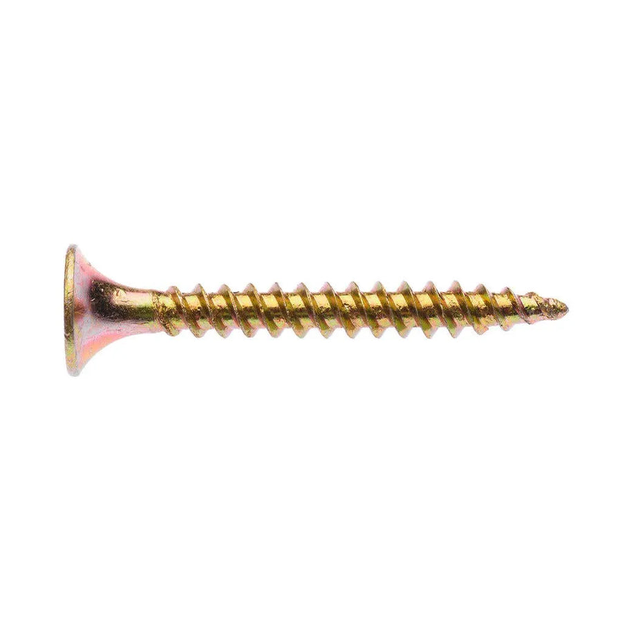 Zenith Plasterboard Screws Philips Drive Gold Passivate 6G x 30mm - 1000 Pack