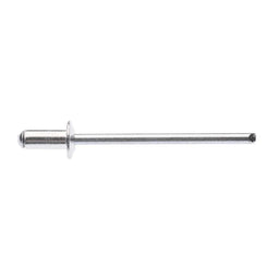 Zenith Rivet Open Aluminium 1/8"Dia - 1/8" Grip - 100 Pack