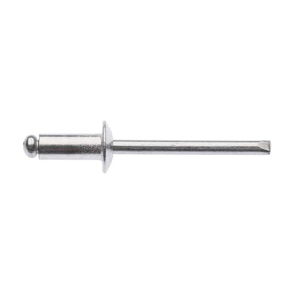 Zenith Rivet Open Aluminium 3/16"Dia - 1/4" Grip - 100 Pack