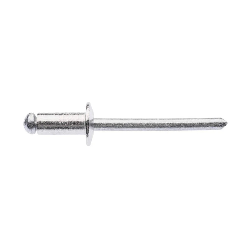 Zenith Rivet Open Aluminium 3/16"Dia - 3/16" Grip - 100 Pack
