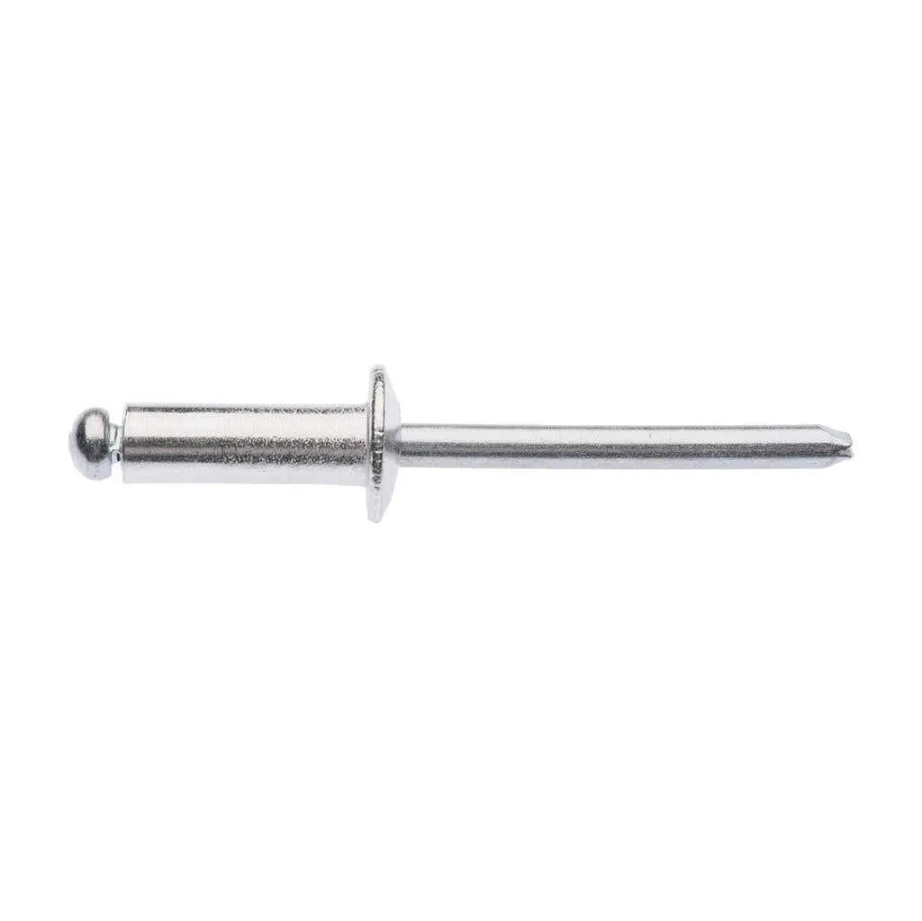Zenith Rivet Open Aluminium 3/16"Dia - 3/8" Grip - 100 Pack