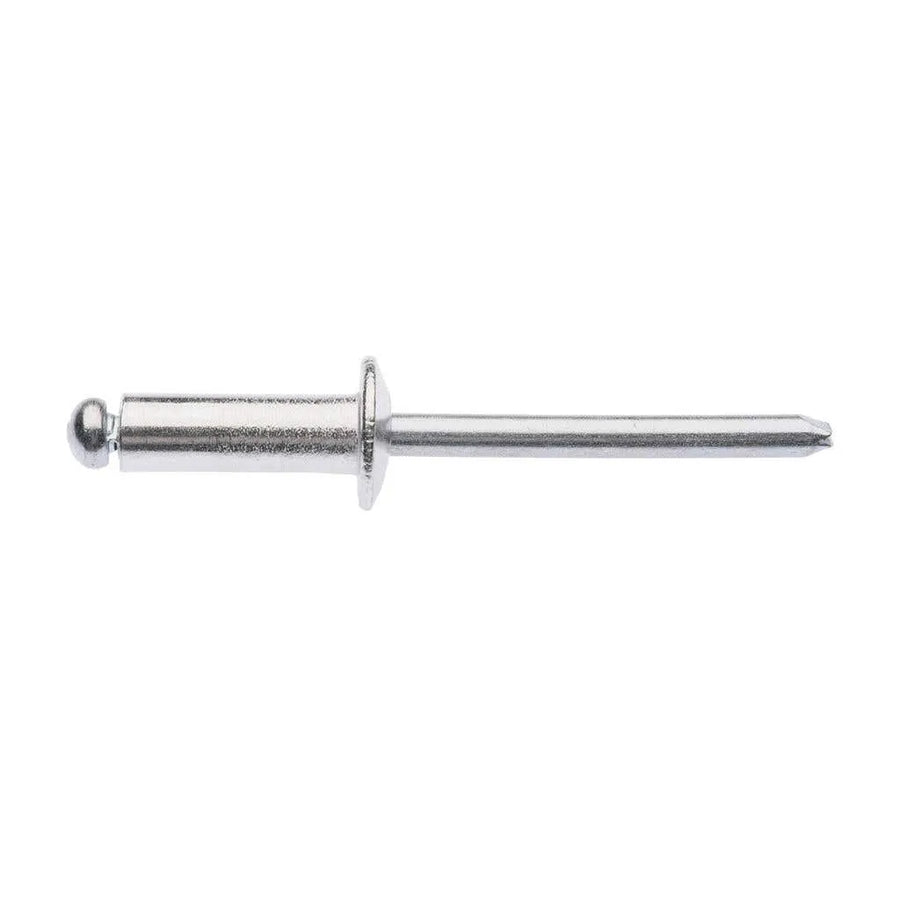 Zenith Rivet Open Aluminium 3/16"Dia - 3/8" Grip - 100 Pack