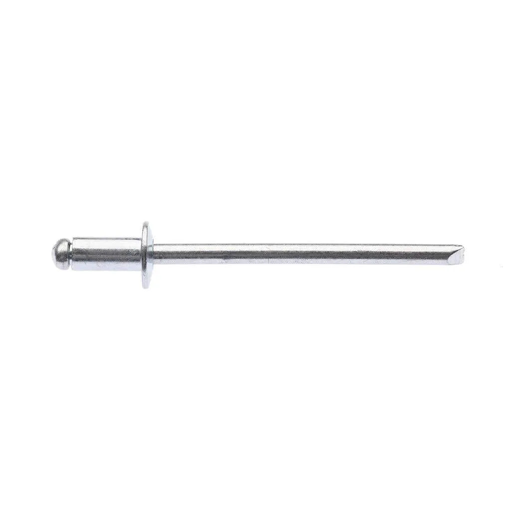Zenith Rivet Open Steel 1/8"Dia - 1/8" Grip - 100 Pack