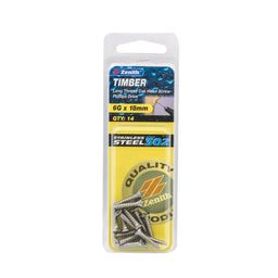 Zenith S/S Screw CSK 6G x 18mm (14pk)