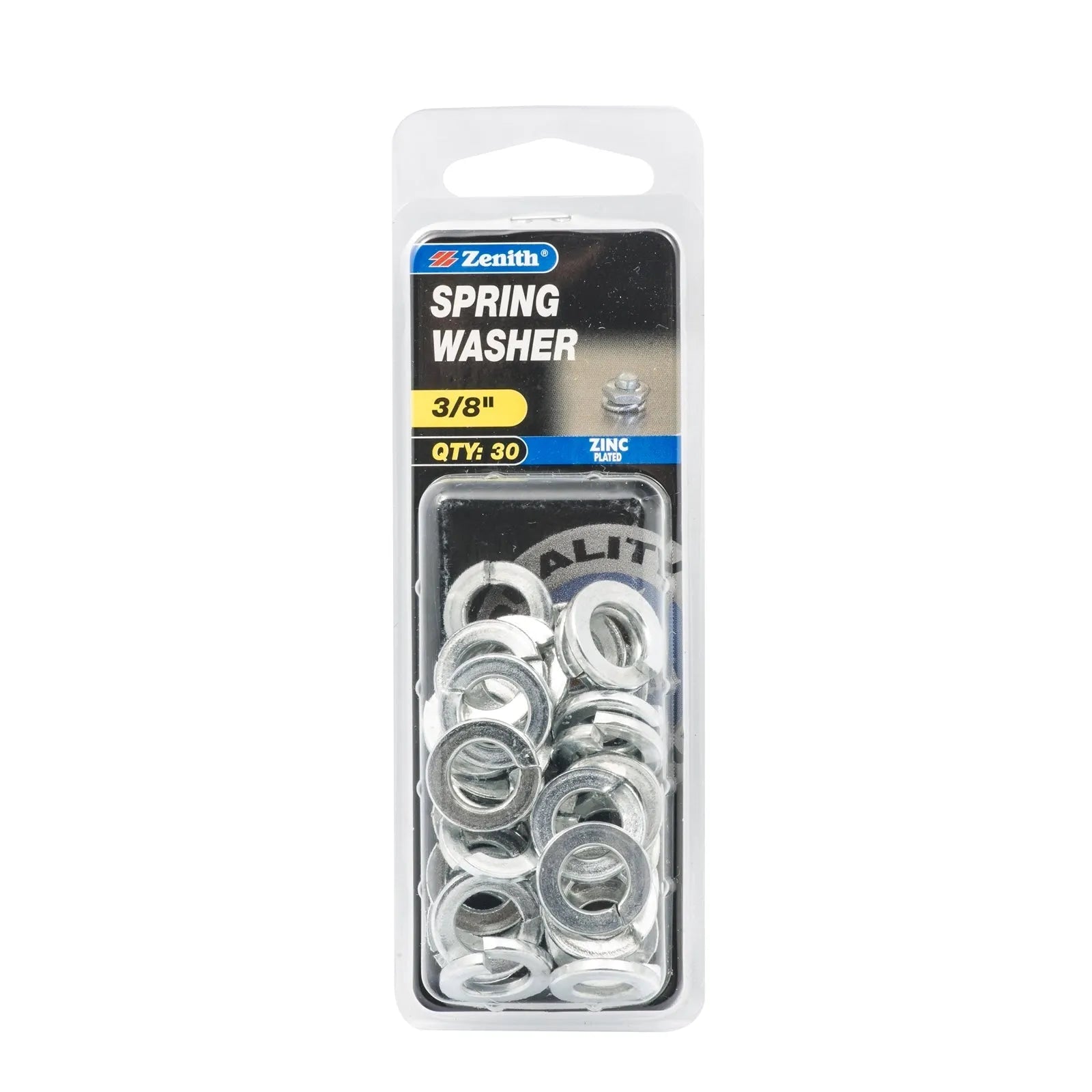 Zenith Spring Washer ZP 3/8" - 30 Pack