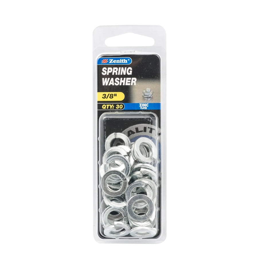 Zenith Spring Washer ZP 3/8" - 30 Pack