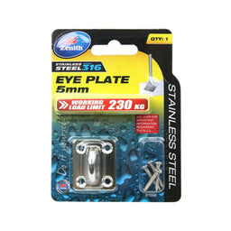Zenith Square Eye Plates Stainless Steel 5mm
