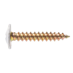 Zenith Timber Screws Button Head Needle Point White 8-15 x 25mm - 100 Pack