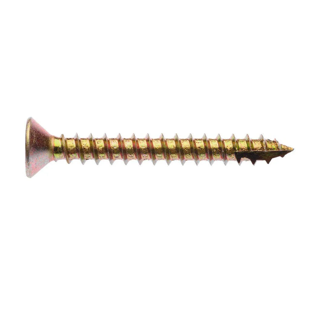 Zenith Timber Screws Countersunk Gold Passivated 10g x 40mm - 50 Pack