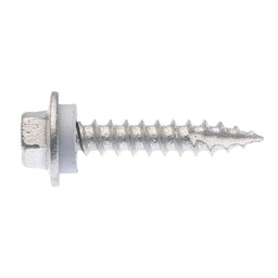 Zenith Timber Screws Hex with Seal Galv 12G x 30mm - 10 Pack