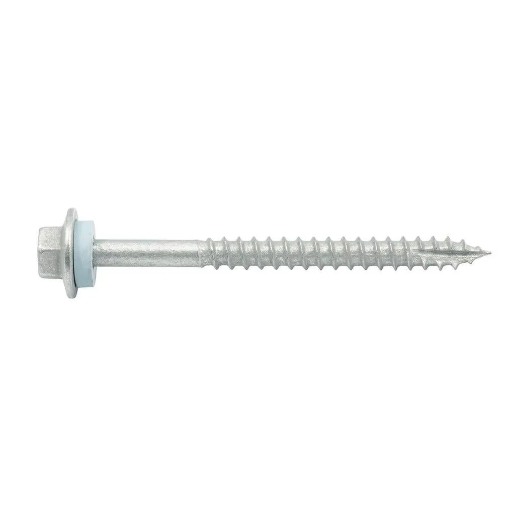 Zenith Timber Screws Hex with Seal Galv 12G x 65mm - 50 Pack