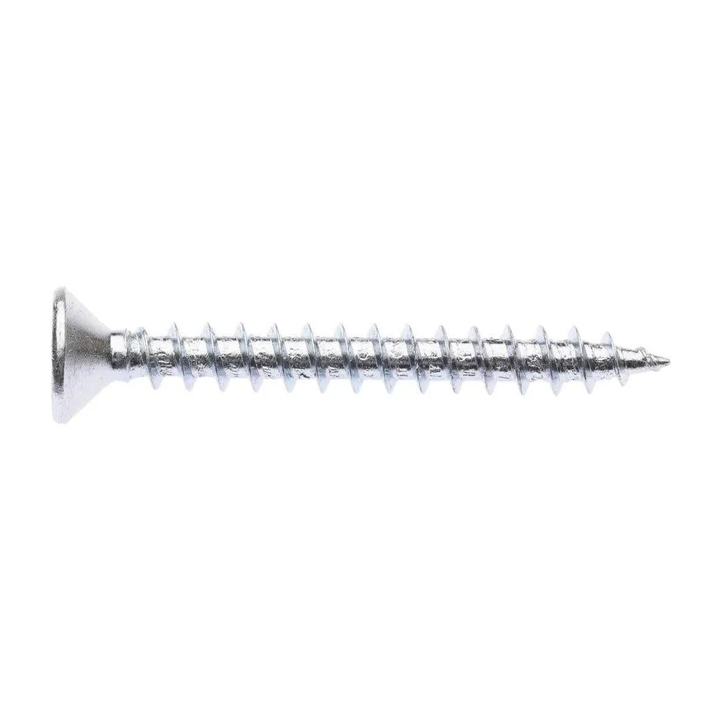 Zenith Timber Screws Long Thread Countersunk ZP 6G x 30mm - 100 Pack